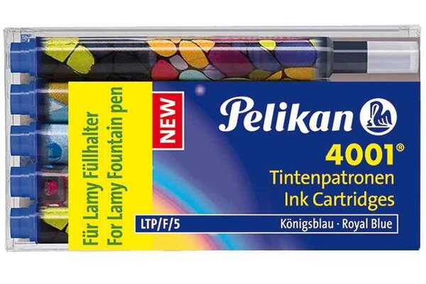 Etui de 5 cartouches d'encre pour stylo LAMY  bleu royal PELIKAN