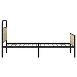 vidaXL Cadre de lit sans matelas 100x190 cm chêne sonoma