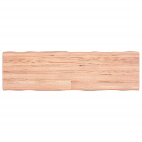vidaXL Dessus de table bois massif traité bordure assortie