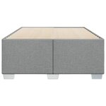 vidaXL Cadre de lit sans matelas gris clair 120x200 cm tissu