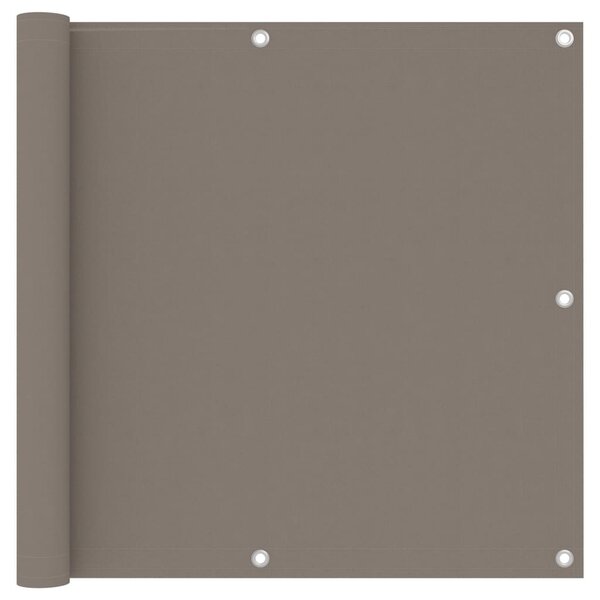 vidaXL Écran de balcon Taupe 90x600 cm Tissu Oxford