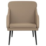 vidaXL Fauteuil Cappuccino 63x76x80 cm Similicuir