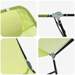 vidaXL Chaise longue pliante 1-personne Vert 182 x 55 x 85 5 cm Métal