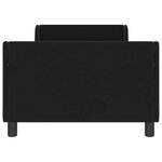 vidaXL Cadre de lit pour enfants avec tête de lit Noir 90 x 190 cm