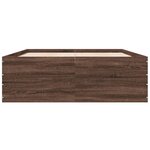 vidaXL Cadre de lit chêne marron 120x190 cm bois d'ingénierie
