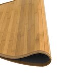 vidaXL Tapis rond naturel 80 cm bambou