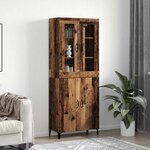 vidaXL Haut Armoire 2 Pièces Bois ancien Bois d'ingénierie