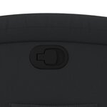 vidaXL Fauteuil inclinable noir cuir véritable