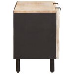 vidaXL Meuble TV avec étagère Finition Lavage Blanc 105 x 33 x 46 cm