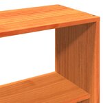 vidaXL Cadre de lit sans matelas cire marron 120x190cm bois pin massif