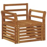 vidaXL Canapé d’extérieur Bois d'Acacia Massif Naturel