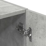 vidaXL Ensemble d'armoires de cuisine 3 Pièces gris béton