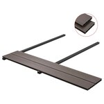 vidaXL Planche de terrasse 32 Pièces Marron foncé WPC