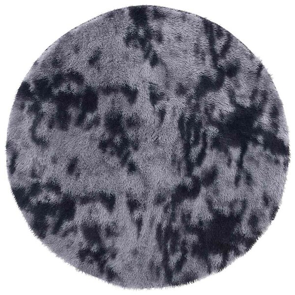 vidaXL Tapis Shaggy à poils longs NAVARRA gris foncé 100x100 cm