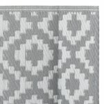 vidaXL Tapis d'extérieur gris 80x250 cm PP