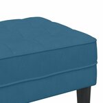vidaXL Banc Bleu 113 x 57 x 39 cm Velours