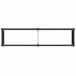 vidaXL Jardinière surélevée Noir 200 x 50 x 91 cm WPC et Aluminium