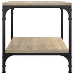 vidaXL Tables d'appoint 2 Pièces Chêne sonoma 40x40x40 cm Bois ingénierie
