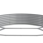 vidaXL Lit surélevé de jardin Acier galvanisé 373x140x36cm gris