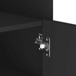 vidaXL Buffet noir 45x35x75 cm bois d’ingénierie