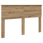 vidaXL Tête de lit Chêne artisanal 140 cm Bois d'ingénierie