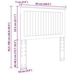 vidaXL Tête de lit avec tête de lit Chêne noir 90 cm Bois d'ingénierie