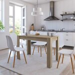 vidaXL Table à manger Chêne sonoma 120x60x76 cm Bois d'ingénierie