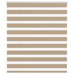 vidaXL Store zèbre marron sable largeur du tissu 125 9cm polyester