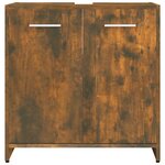 vidaXL Armoire de bain Chêne fumé 60x33x60 cm Bois d'ingénierie