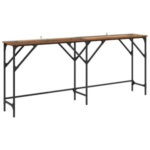 vidaXL Table console Bois Ancien 180 x 30 x 75 cm Bois d'ingénierie