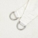 vidaXL Voile d'ombrage 160 g/m² Blanc 3 5x3 5x4 9 m PEHD