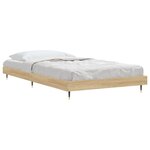 vidaXL Cadre de lit sans matelas chêne sonoma 90x200 cm