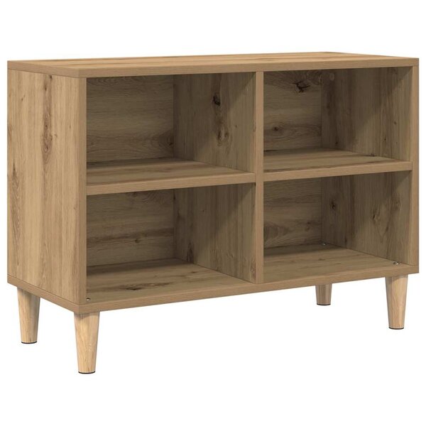 vidaXL Meuble TV Marron 69.5 x 30 x 50 cm Bois d'ingénierie