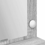 vidaXL Table de Toilette avec étagère Gris Sonoma 100 x 41 x 135 cm