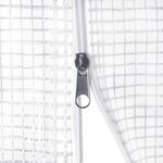 vidaXL Serre avec cadre en acier blanc 18 m² 6x3x2 m