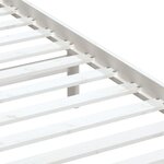 vidaXL Cadre de lit Blanc Bois de pin massif 90x200 cm