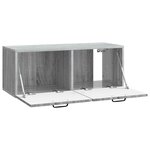 vidaXL Meuble TV mural Sonoma gris 78 5 x 31 x 30 cm Bois d'ingénierie