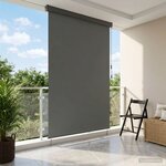vidaXL Store enrouleur Gris clair 120 x 250 cm Tissu et Aluminium