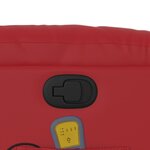 vidaXL Fauteuil inclinable de massage Rouge Similicuir