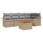 vidaXL Ensemble de canapé de jardin Ensemble de 3 Beige et gris clair