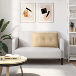 vidaXL Coussin de Dos Vert gris 80 x 50 cm Tissu en velours côtelé