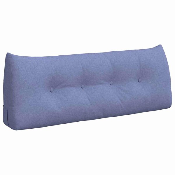 vidaXL Coussin de Dos Bleu denim 120 x 24 x 50 cm tissu