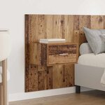 vidaXL Tête de lit avec armoire 3 Pièces Bois Ancien Bois d'ingénierie