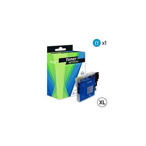 Compatible Brother LC1100 Cartouche Cyan LC1100C (Saturne)