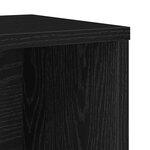 vidaXL Bibliothèque chêne noir 60x24x76 5 cm bois d'ingénierie