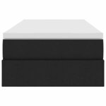 vidaXL Lit avec rangement et matelas Noir 100 x 200 cm Polyester