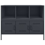 vidaXL Buffet anthracite 100 5x39x79 cm acier