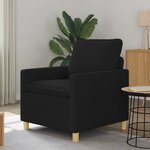 vidaXL Canapé Noir 76 x 81 x 87 5 cm Tissu
