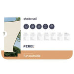 Perel Voile d'ombrage  hydrofuge  2 x 3 m  160 g/m²  polyester  rectangulaire  crème