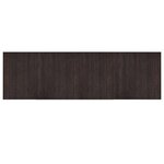 vidaXL Tapis rectangulaire marron foncé 60x200 cm bambou